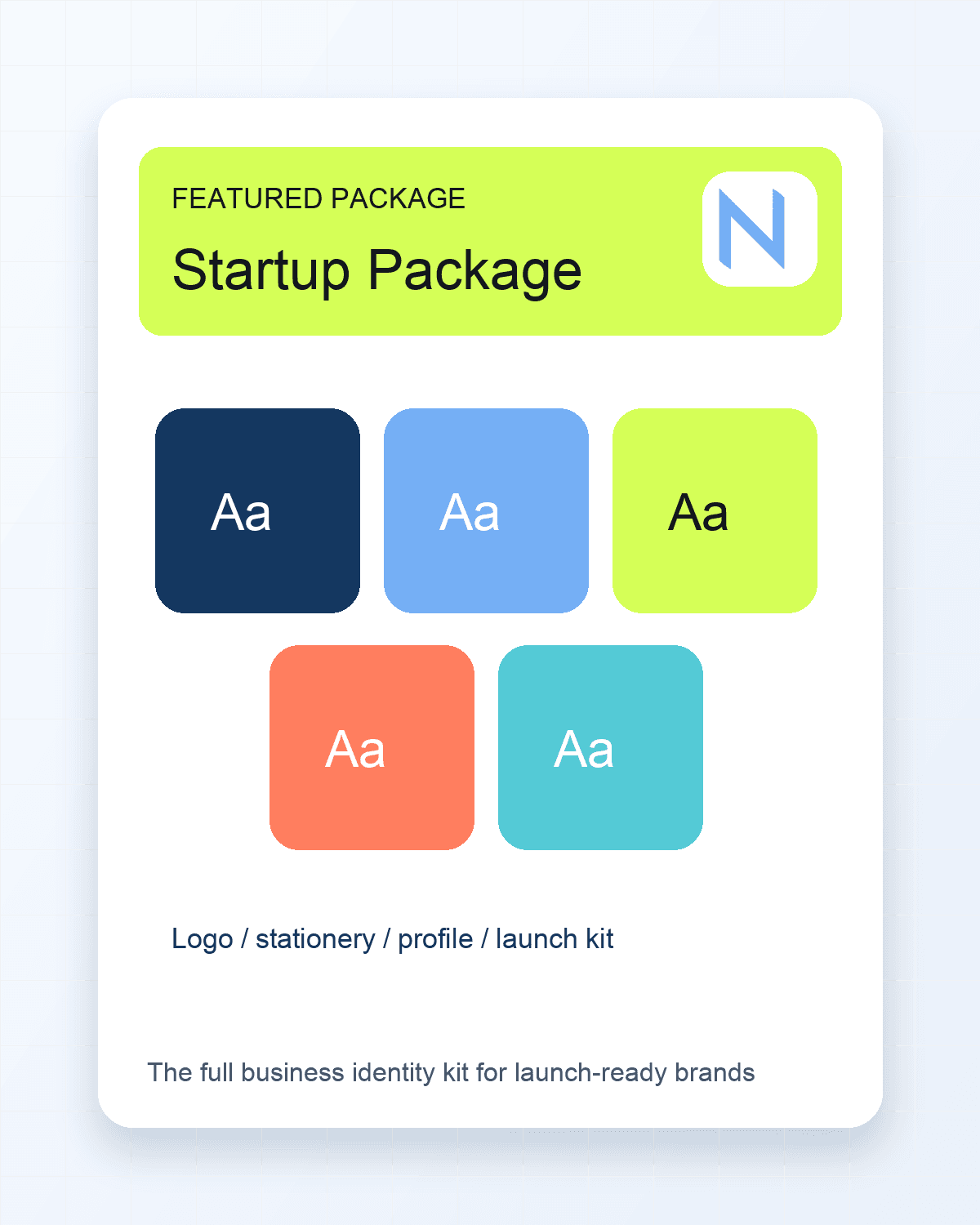 Business startup package design preview